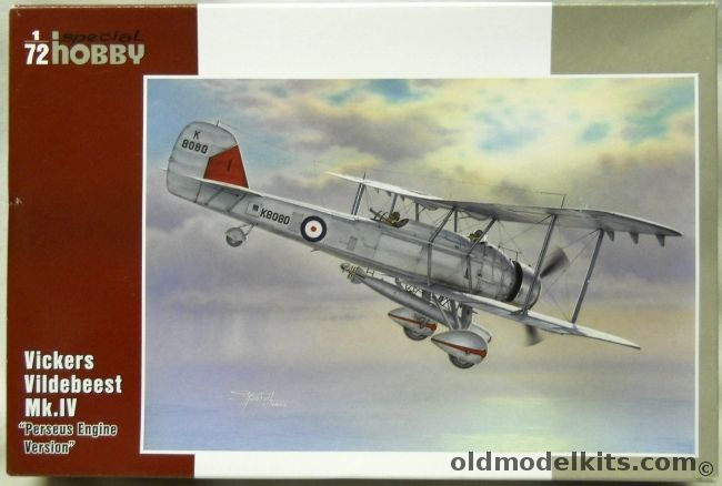 Special Hobby 1/72 Vickers Vildebeest Mk.IV - Perseus Engine Version, SH72243 plastic model kit