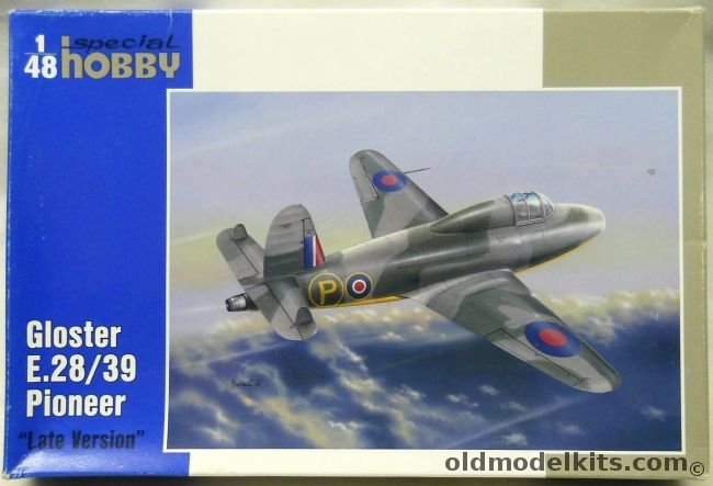 Special Hobby 1/48 Gloster E.28/39 Pioneer Late Version - (E-28 39) First British Jet, SH48094 plastic model kit