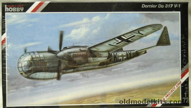 Special Hobby 1/72 Dornier Do-317 V-1 - (Do317V-1), 72018 plastic model kit