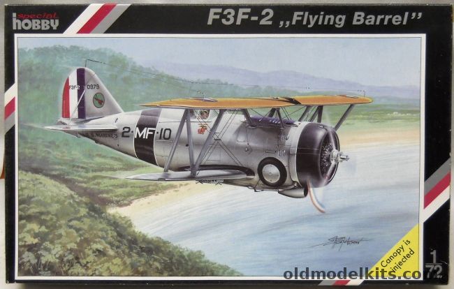 Special Hobby 1/72 TWO Grumman F3F-2 - Flying Barrel, SH72106 plastic model kit