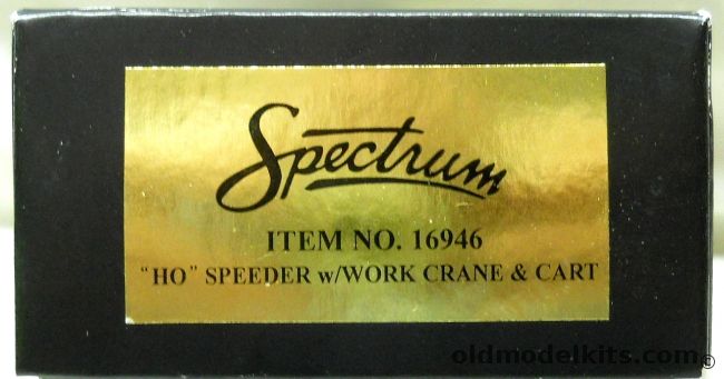 Spectrum 1/87 Speeder With Work Crane And Cart - HO Scale, 16946 plastic model kit