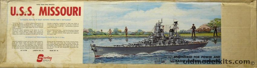 Sterling 1/192 USS Missouri BB63 Battleship With B-17F Metal Fittings Set And Metal Barrel Set -  55 Inch Long Remote Controlled Battleship Model, B17M plastic model kit