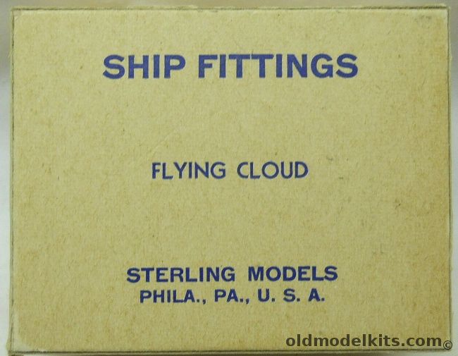 Sterling Flying Cloud Optional Fittings Set plastic model kit