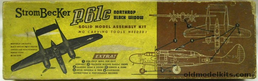 Strombecker Northrop P-61 Black Widow, C-33 plastic model kit