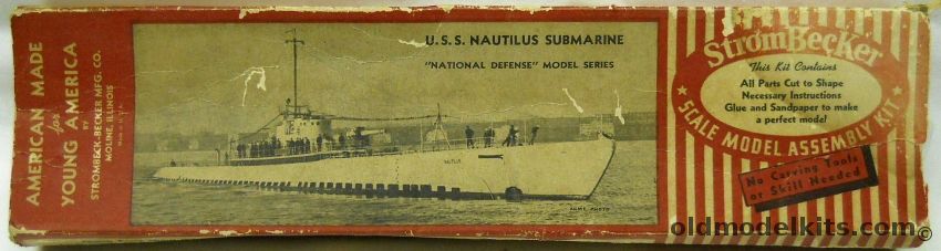 StromBecker SS Nautilus Submarine SS-168 / V6, C15 plastic model kit