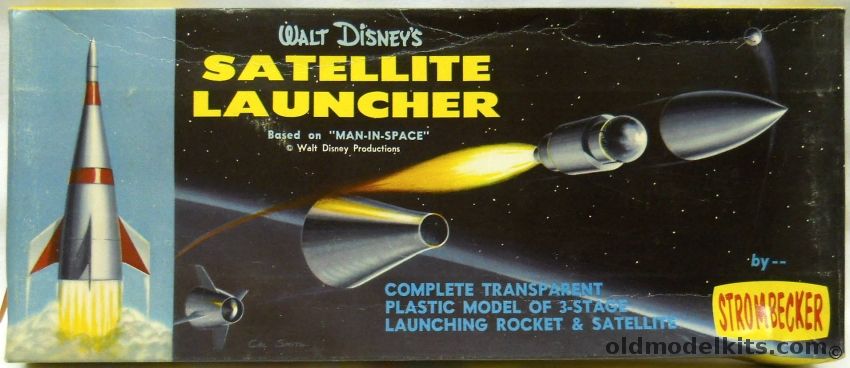 Strombecker Walt Disney's Satellite Launcher - from Man in Space, D35-100 plastic model kit