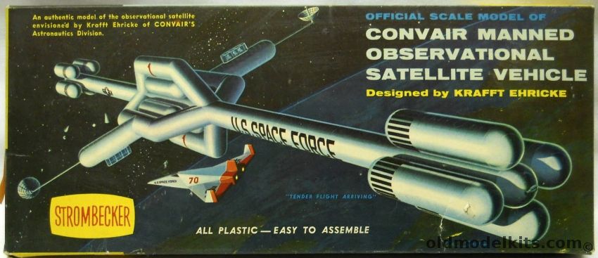 Strombecker 1/200 Convair Manned Observational Satellite Vehicle, D39-100 plastic model kit