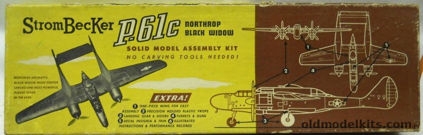 Strombecker Northrop P-61 Black Widow, C-33 plastic model kit