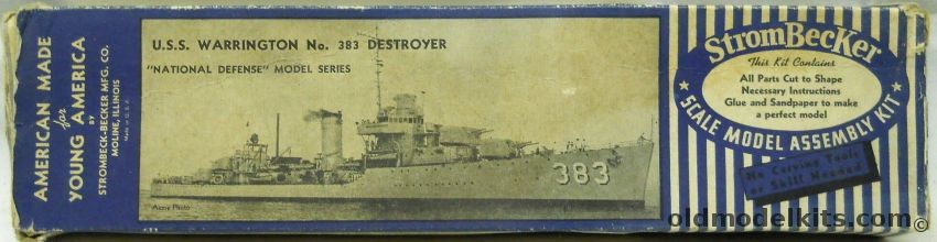 StromBecker 1/384 USS Warrington DD-383 Destroyer - Porter Class, C14 plastic model kit