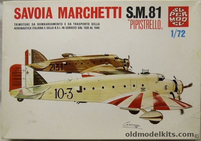 Supermodel 1/72 Savoia SM-81 Pipistrello, 10-008 plastic model kit