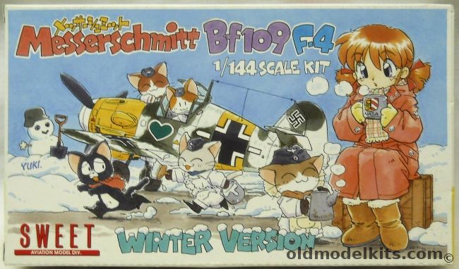 Sweet 1/144 Messerschmitt Bf-109F-4 Winter Version - Two Kits - (Bf109), 13 plastic model kit