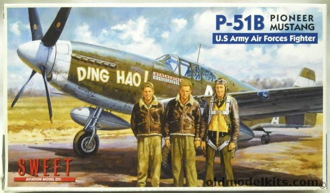 Sweet 1/144 P-51B/C Mustang Pioneer - Two Early Mustang Kits (P-51), 16 plastic model kit