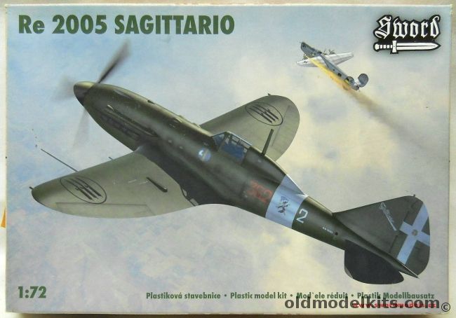 Sword 1/72 TWO Re-2005 Sagittario - Italy 22nd FG Capua Summer 1943 / Aeronautica Repubblicana Bresso March 1944 / One Of 12 Luftwaffe Re-2005 Reich Defense 1944, SW72031 plastic model kit