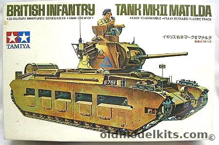 Tamiya 1/35 British Mk II Matilda, 3524 plastic model kit