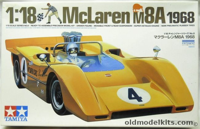 Tamiya 1/18 McLaren M8A 1968, 10008 plastic model kit