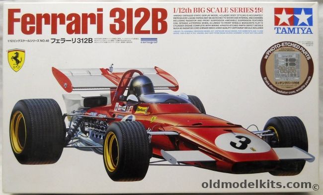Tamiya 1/12 Ferrari 312B With Photoetched Details, 12048 plastic model kit