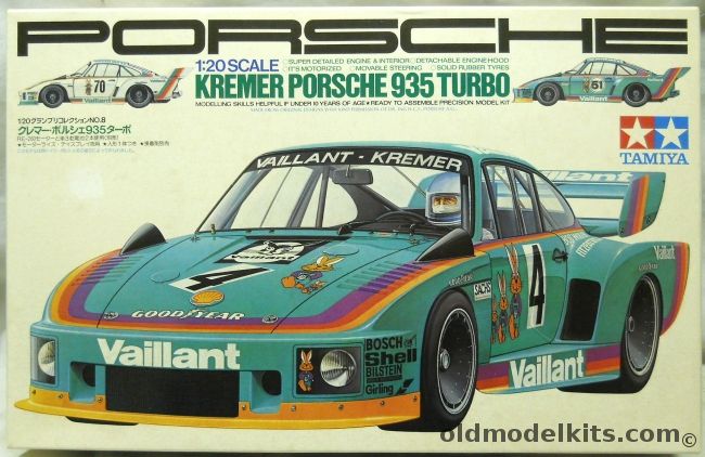 Tamiya 1/20 Kremer Porsche 935 Turbo - Motorized, 2008 plastic model kit