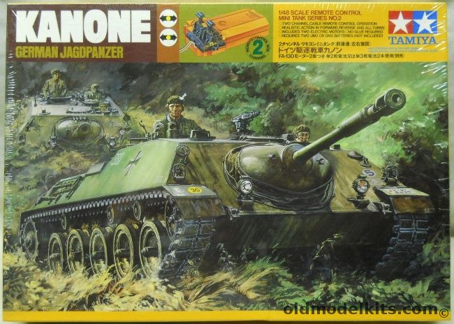 Tamiya 1/48 West German Jagdpanzer Kanone - Motorized and Remote Control, 30902 plastic model kit