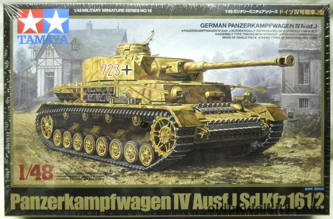 Tamiya 1/48 Panzerkampfwagen IV Ausf.J - Panzer IV Sd.Kfz.161/2 - With Metal Chassis, 32518 plastic model kit