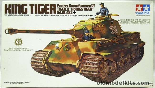 Tamiya 1/35 King Tiger - Panzer Kampfwagen VI Tiger II Konigs Tiger Sd.Kfz.182, 35057A plastic model kit