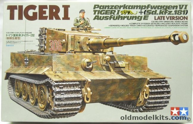 Tamiya 1/35 Tiger I  Panzer IV Sd.Kfz. 181 Ausf E Late Version, 35146 plastic model kit