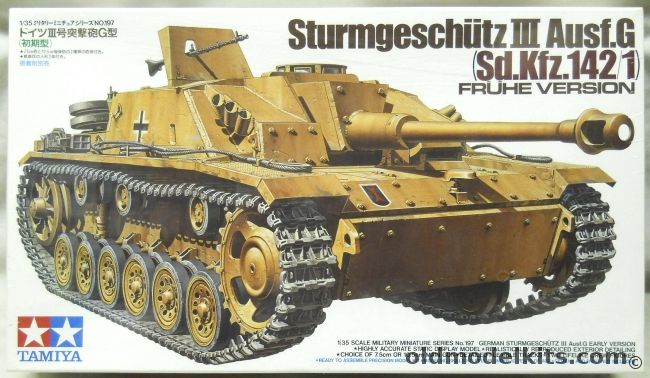 Tamiya 1/35 Sturmgeschutz III Ausf. G Sd.kfz.142/1 - Fruhe Version, 35197 plastic model kit
