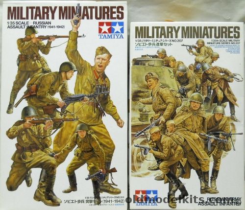 Tamiya 1/35 Russian Amry Assult Infantry / Russian Assault Infantry 1941-1942, 35207 plastic model kit