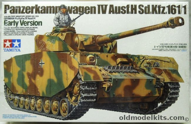 Tamiya 1/35 Panzerkampfwagen IV Ausf.H Sd.Kfz.161/1 - Panzer IV, 35209 plastic model kit