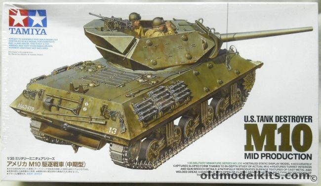 Tamiya 1/35 M10 Tank Destroyer - Mid Production, 35350 plastic model kit