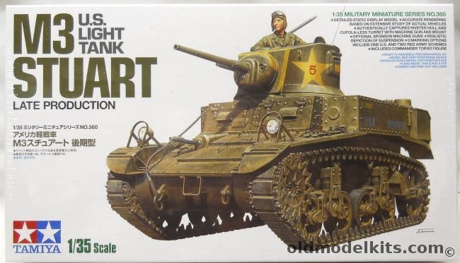 Tamiya 1/35 M23 Stuart Late Production - US Army / Red Army, 35360 plastic model kit