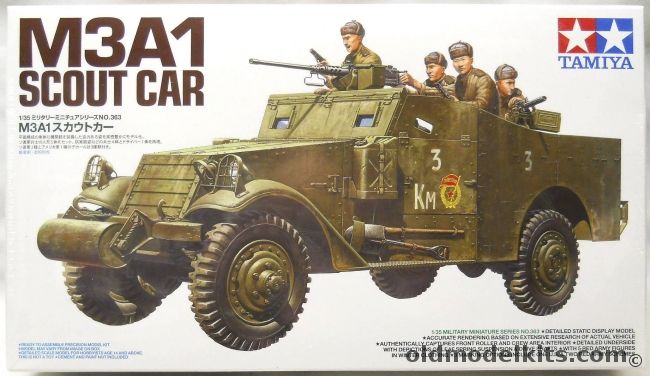 Tamiya 1/35 M3A1 Scout Car - US Army Or Red Army, 35363 plastic model kit