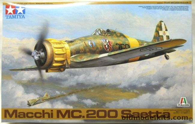 Tamiya 1/48 Macchi MC-200 Saetta, 37007 plastic model kit