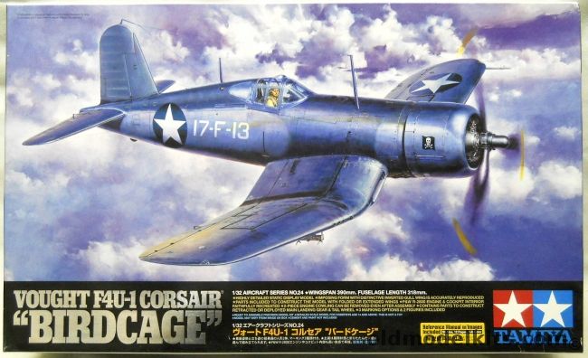 Tamiya 1/32 Vought F4U-1 Corsair Birdcage, 60324 plastic model kit
