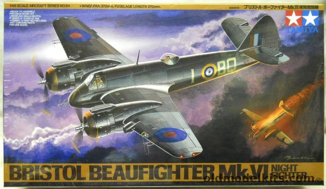 Tamiya 1/48 Bristol Beaufighter Mk.VI Night Fighter, 61064-2800 plastic model kit