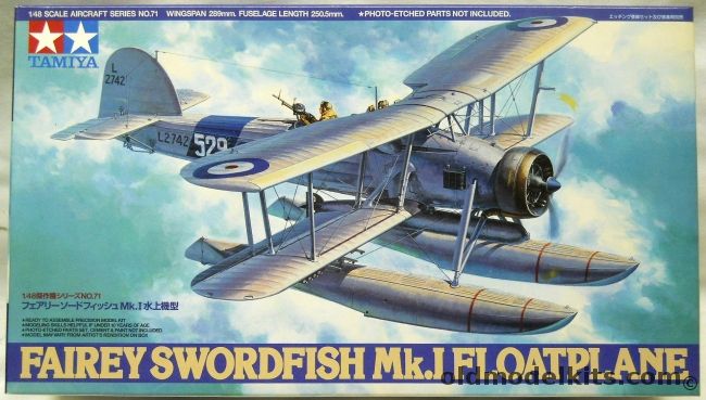 Tamiya 1/48 Fairey Swordfish Mk.I Floatplane, 61071 plastic model kit