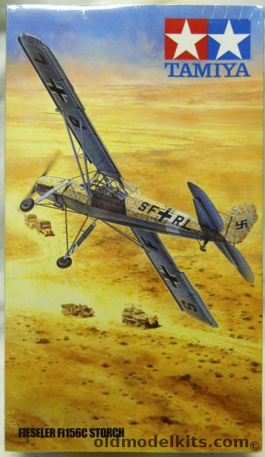 Tamiya 1/48 Fieseler Fi-156C Storch - With PE Parts, 61100-5200 plastic model kit