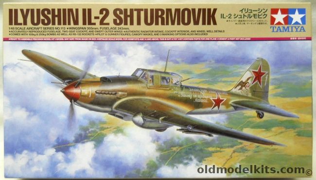 Tamiya 1/48 Ilyushin Il-2 Shturmovik - (Stormavik), 61113 plastic model kit