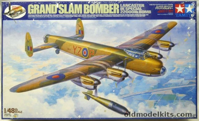 Tamiya 1/48 Lancaster B1 Grand Slam Bomber Motorized, 61504 plastic model kit