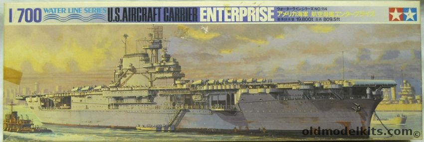 Tamiya 1/700 USS Enterprise CV6 - Aircraft Carrier, 7814 plastic model kit