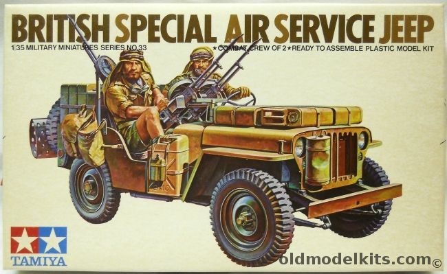 Tamiya 1/35 British Special Air Service Jeep, MM133 plastic model kit