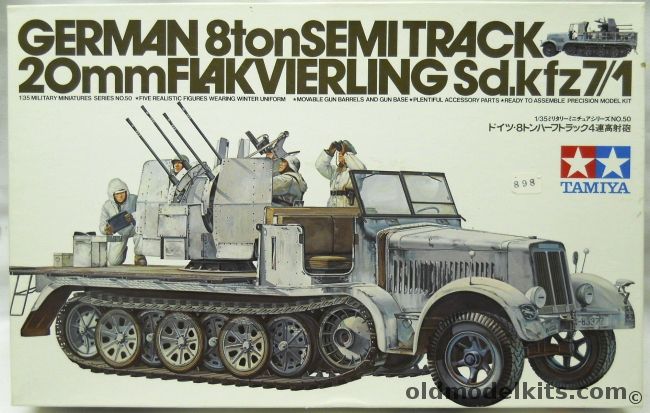 Tamiya 1/35 20mm Flakvierling 8 ton Semitrack Sd.Kfz 7/1, MM150 plastic model kit