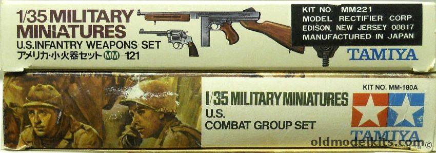 Tamiya 1/35 US Combat Group Set / US Infantry Weapons Set, MM180 plastic model kit