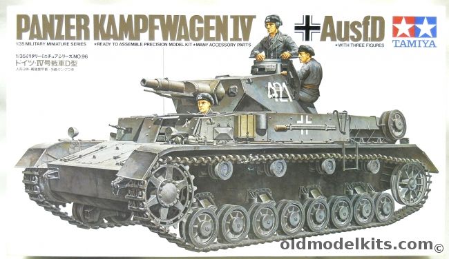 Tamiya 1/35 Panzerkampfwagen IV Ausf. D - With Crew Of Three, MM196 plastic model kit