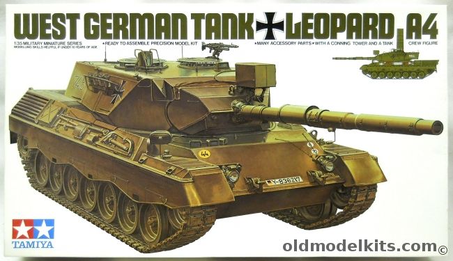 Tamiya 1/35 Leopard A4 - With Conning Tower and Figure, MM212 plastic model kit