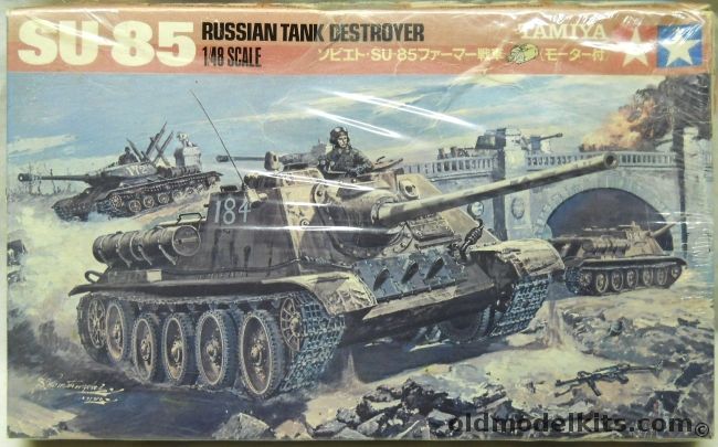 Tamiya 1/48 SU-85 Russian Tank Destroyer - Motorized, MS102 plastic model kit