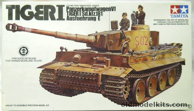 Tamiya 1/35 Tiger I - PanzerKampfwagenVI Sd.Kfz. 181 Ausf E, MM156 plastic model kit