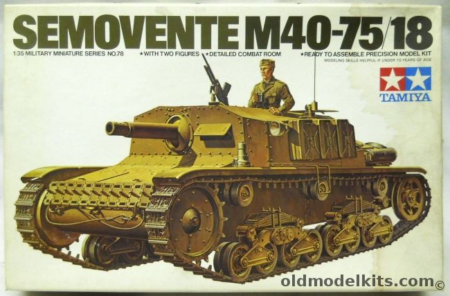 Tamiya 1/35 Semovente M40-75/18, MM178 plastic model kit