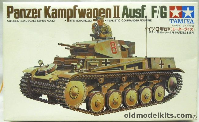 Tamiya 1/35 Panzer Kampfwagen II Ausf. F/G - Motorized, MT132 plastic model kit