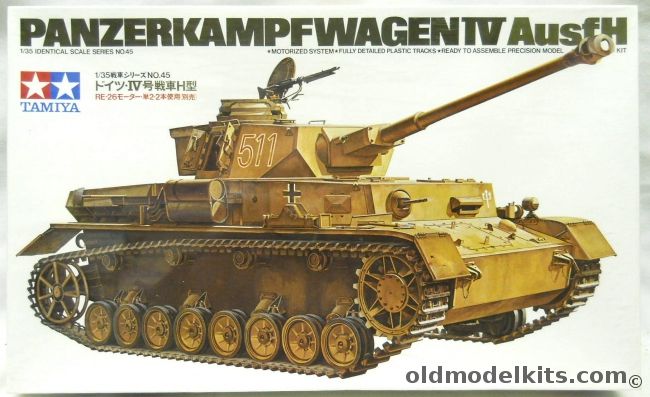 Tamiya 1/35 Panzerkampfwagen IV Ausf. H Motorized, MT145 plastic model kit