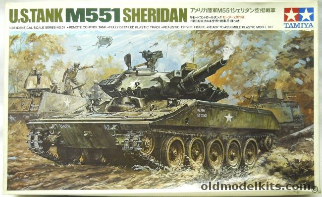 Tamiya 1/35 M551 Sheridan Remote Control Motorized, MT231 plastic model kit